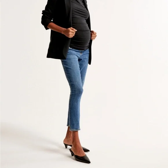 Abercrombie & Fitch maternity super skinny ankle Jean 26 - Picture 1 of 9